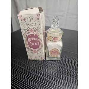 Avon Lavender Sachet Powder  w/ Open Box / Almost Full